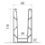 Kozza KE 100 – U-profiel voor volledig glazen balustrades 5000 mm zwart, bevestiging van bovenaf 000-861 (5)