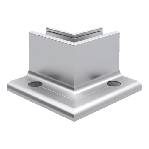 Kozza KE 105 – profiel L binnenhoek 90° voor volledig glazen balustrades, aluminium, mat geanodiseerd 000-865 (1)