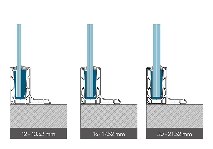 Kozza KE 105 – aluminium L-profiel voor volledig glazen balustrades 5000 mm 000-871 (5)