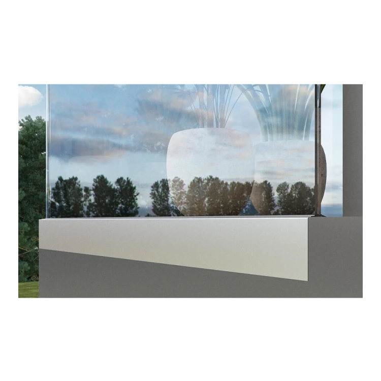 Kozza KE 105 – aluminium L-profiel voor volledig glazen balustrades 5000 mm 000-871 (7)