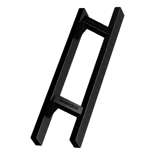 PINOX deurgreep dubbelzijdig rechthoekig 40×20 mm zwart satijn 500 mm 000-735 (1)