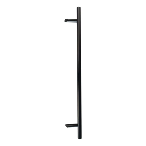 PSG deurgreep eenzijdig rond zwart 32×1200 mm AISI 304 – bevestiging 45° 000-721 (1)