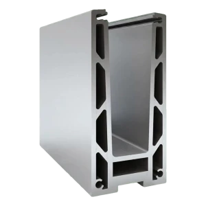 Kozza KF 1000 – aluminium U-profiel voor volledig glazen balustrades 5000 mm met waterafvoer