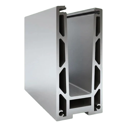 Kozza KF 1000 – aluminium U-profiel voor volledig glazen balustrades 5000 mm met waterafvoer 000-878 (1)