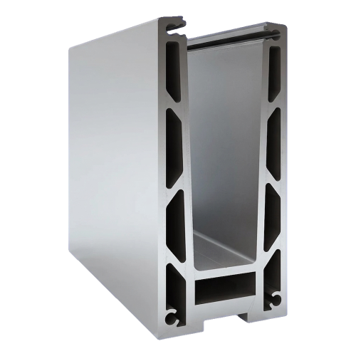 Kozza KF 1000 – aluminium U-profiel voor volledig glazen balustrades 5000 mm met waterafvoer 000-878 (2)