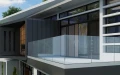 Kozza KF 1000 – aluminium U-profiel voor volledig glazen balustrades 5000 mm met waterafvoer 000-878 (4)