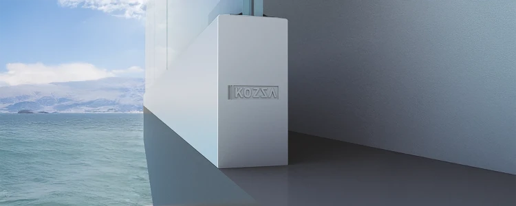 Kozza KF 1000 – aluminium U-profiel voor volledig glazen balustrades 5000 mm met waterafvoer 000-878 (5)