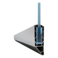 Kozza KE 120 – U-profiel voor volledig glazen balustrades 5000 mm, zijmontage 000-877 (1)