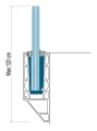 Kozza KE 120 – U-profiel voor volledig glazen balustrades 5000 mm, zijmontage 000-877 (6)