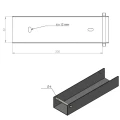 C-profiel connector beugel voor funderingsplaat 200x50 verzinkt GPV-700-34 (3)