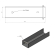 C-profiel connector beugel voor funderingsplaat 250x50 antraciet grafiet GPV-700-36 (3)
