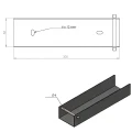 C-profiel verbindingsbeugel voor sokkel 300x50 verzinkt GPV-700-54 (3)