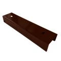 C-profiel connector beugel voor funderingsplaat 250x55 bruin GPV-700-45 (1)