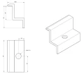 Eindklem H35 Aluminium 6060 gat M8 PV-03-05 (2)