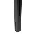 Hoekpaal balustrade 45x45x1283mm glas 8,72mm donkergrijs Kozza KR7500 000-890 (2)
