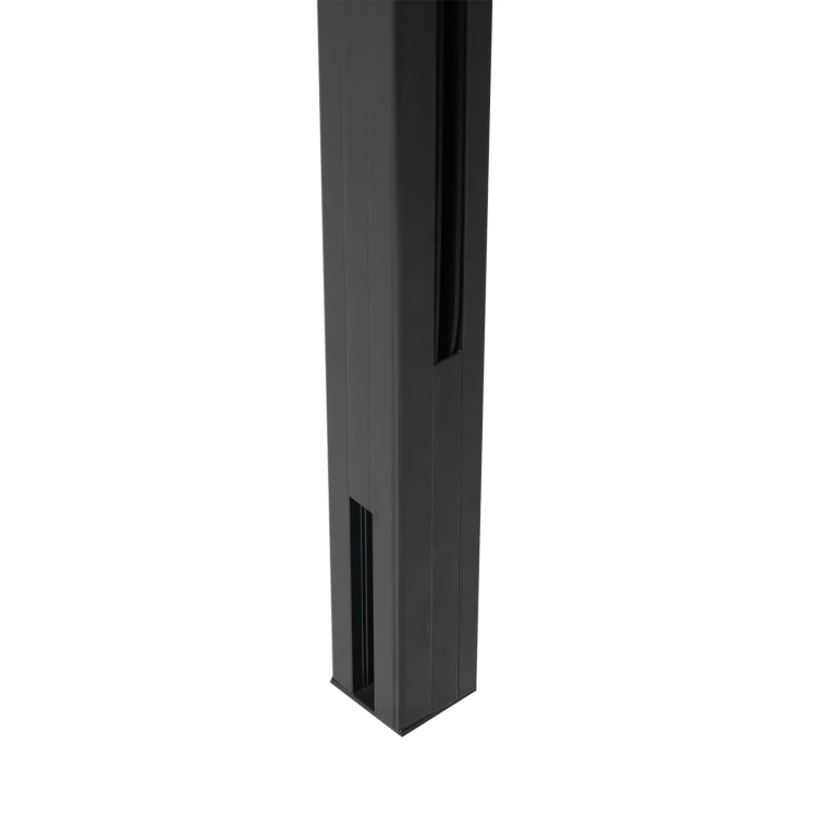 Hoekpaal balustrade 45x45x1283mm glas 8,72mm donkergrijs Kozza KR7500 000-890 (2)