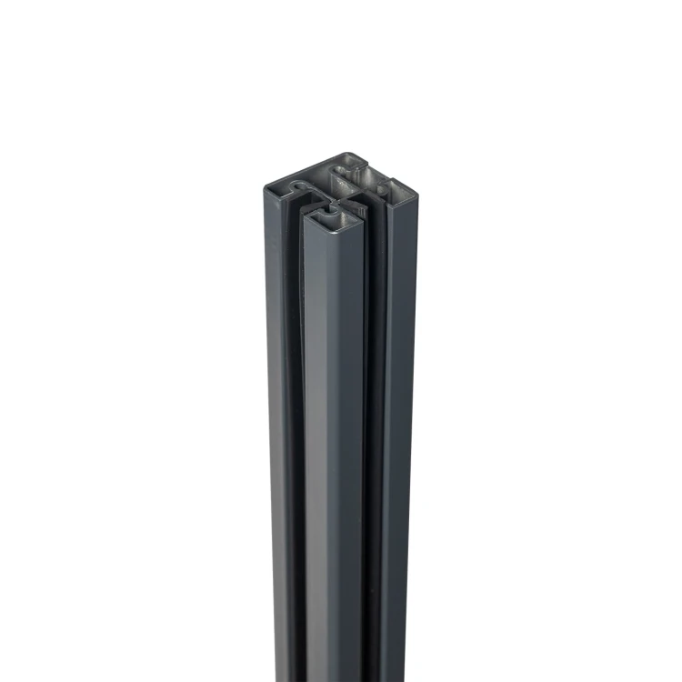 Hoekpaal balustrade 45x45x1283mm glas 8,72mm donkergrijs Kozza KR7500 000-890 (5)