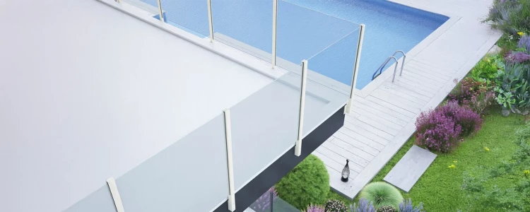 Hoekpaal balustrade 45x45x1283mm glas 8,72mm donkergrijs Kozza KR7500 000-890 (10)