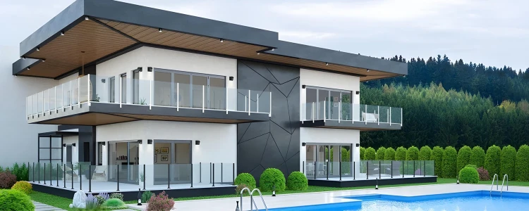 Hoekpaal balustrade 45x45x1283mm glas 8,72mm donkergrijs Kozza KR7500 000-890 (11)