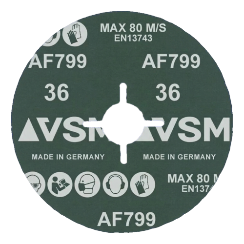 PFERD Actirox AF799 – keramische vezelschijf 125 mm P36 voor staal en INOX 000-891 (2)