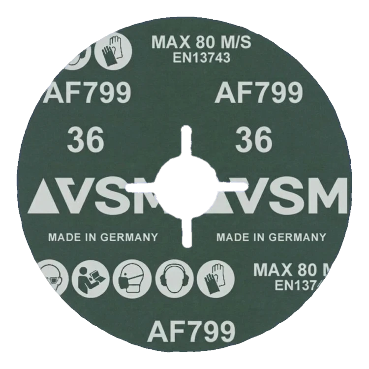PFERD Actirox AF799 – keramische vezelschijf 125 mm P36 voor staal en INOX 000-891 (2)