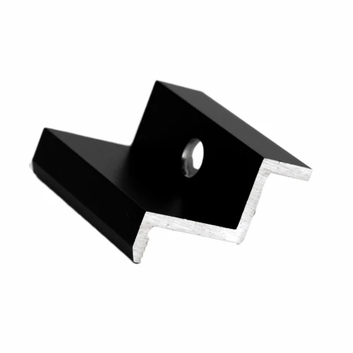 Eindklem H32 Aluminium 6060 gat M8 Geanodiseerd PV-03-04