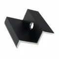 Eindklem H35 Aluminium 6060 gat M8 Geanodiseerd PV-03-06