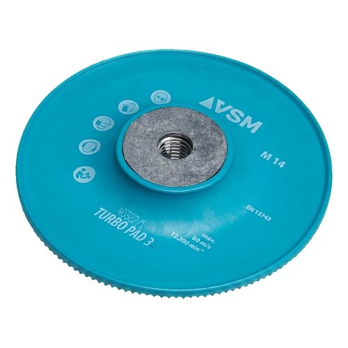 VSM Turbo Pad 3 – geribbelde onderlegger voor fiberplaten 125 mm M14 000-933 (2)