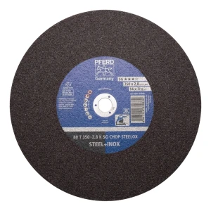PFERD SG CHOP STEELOX – doorslijpschijf voor afkortzaag 350 × 2,8 mm voor staal en inox