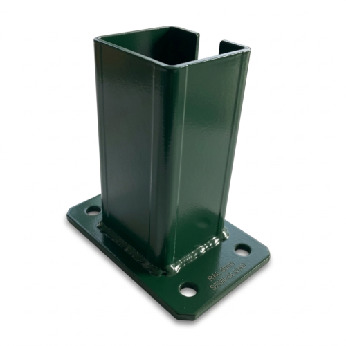 Voetplaat voor hekpaal 80x80 mm 8 mm groen 000-787 (1)