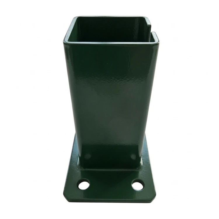 Voetplaat voor hekpaal 80x80 mm 8 mm groen 000-787 (3)