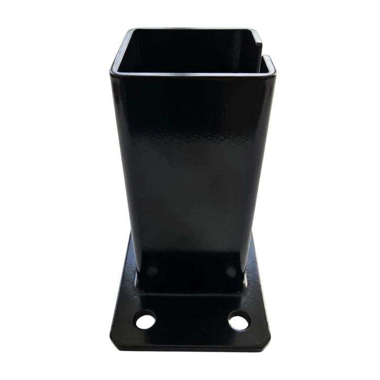 Basis voor hekpaal 80x80 mm 8 mm zwart 000-786 (3)