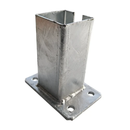 Hekpaalvoet 80x80 mm 8 mm gegalvaniseerd 000-785 (1)