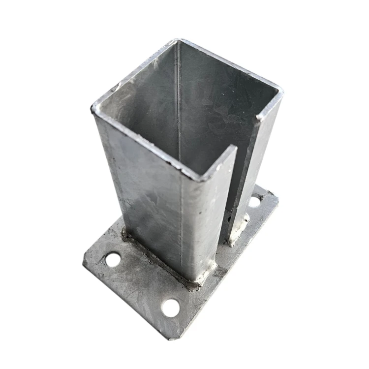 Hekpaalvoet 80x80 mm 8 mm gegalvaniseerd 000-785 (4)