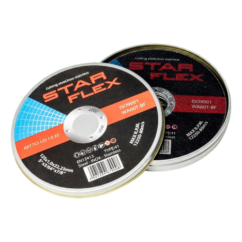 Starflex – set snijschijven voor staal en inox 125×1,0 mm (10 stuks) 000-950 (1)