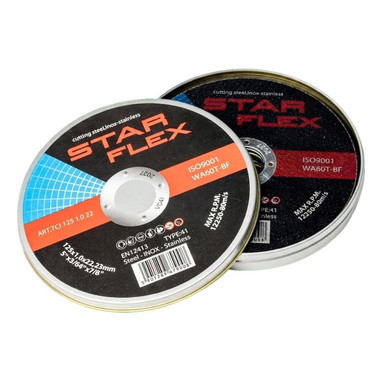 Starflex – set snijschijven voor staal en inox 125×1,0 mm (10 stuks) 000-950 (1)