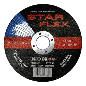 Star Flex – snijschijf voor staal en INOX 125 × 2,5 mm (type 41)