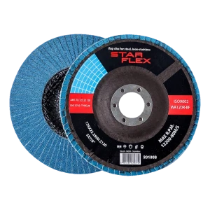 Star Flex – gebogen lamellenschijf T29 125 mm zirkonium Z120 INOX