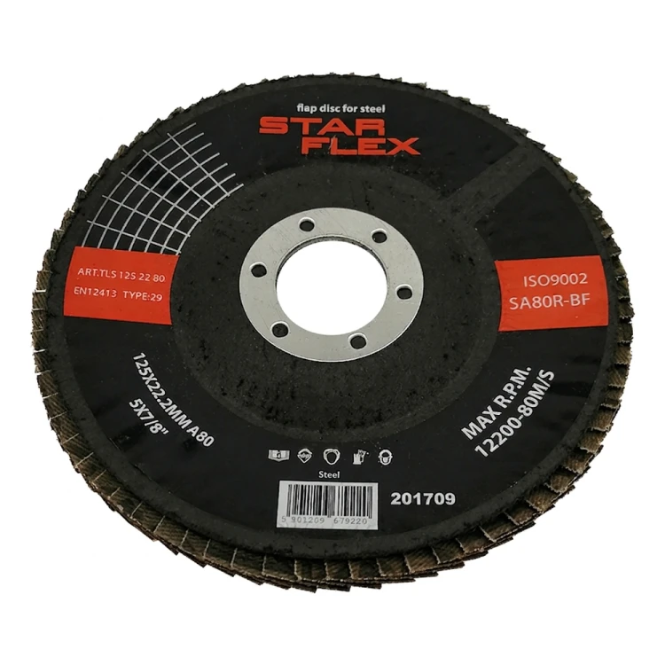 Star Flex lamellenschijf gebogen T29 125 mm voor staal – korrelgrootte 80 000-973 (1)