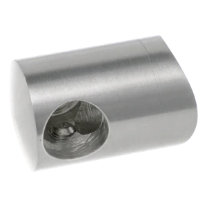 PSG rechter eindsteun balustrade voor staaf fi 12 mm op buis fi 42,4 mm – roestvrijstaal AISI 304 geborsteld