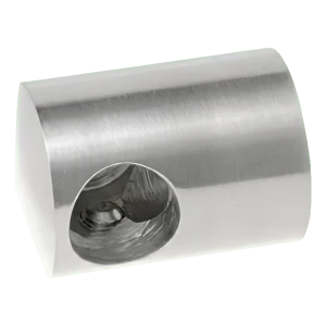 PSG eindhouder rechts voor balustrade staaf fi 12 mm – montage op vlak, AISI 304 satijn