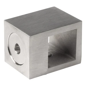 PSG – doorvoerhouder voor railing voor staaf 20×20 mm AISI 304 satijn