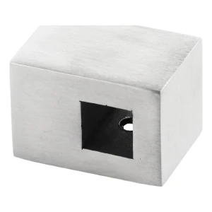 PSG doorvoerbeugel voor vierkante staaf 12×12 mm – roestvrij staal AISI 304 satijn