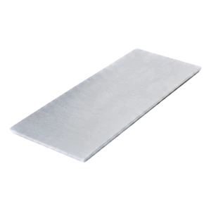 Kozza – platte zijkap voor U-profiel volledig glazen balustrade 124×50 mm satijn