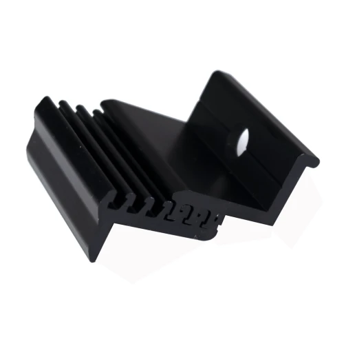 Eindklem - Verstelbaar door schuifgleuven M8 30-50mm - Geanodiseerd PV-03-21 (1)