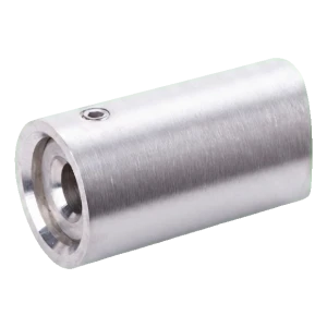 Axiale handgreepbevestiging ø 42,4 mm voor wandmontage – roestvrijstaal AISI 304 satijn