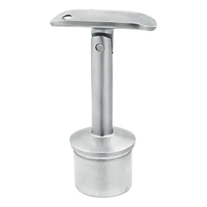 Scharnierend leuningsteun voor verlijming 42,4 mm – roestvrijstaal AISI 304 gepolijst