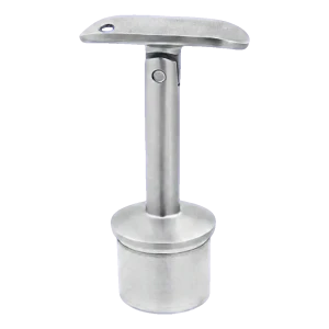 PSG leuningdrager gewrichtsvormig gelijmd AISI 316 – systeem 42,4 mm, satijn