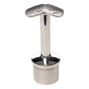 PSG hoekleuning drager 42,4 mm gelijmd – roestvrijstaal AISI 304 gepolijst