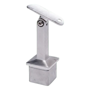 PSG leuningdrager flexibel geklemd 42,4 mm voor paal 40x40 mm AISI 304 satijn